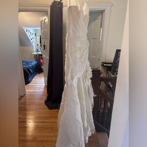 Valenciette Designer Mermaid Style Flower Wedding Gown (needs some repairs)